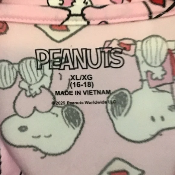 Snoopy Pink Character Pajamas - Picture 2 of 2